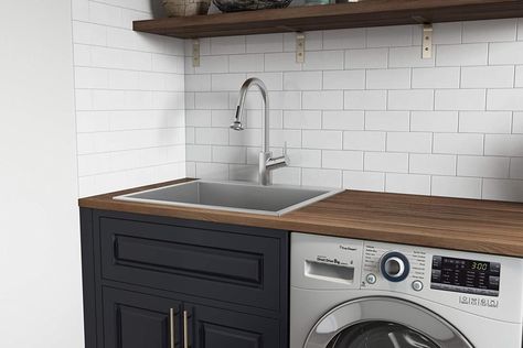 Laundry Utility Sink, Stainless Steel Utility Sink, Utility Sinks, Deep Sink, Home Laundry, Laundry Room Sink, Bob Vila, Laundry Tubs, Laundry Room Remodel