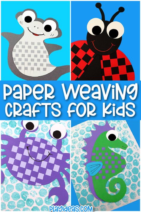 16 Super Cool Paper Weaving Crafts for Kids Paper Weaving For Kids, Weaving Projects For Kids, Weaving Crafts For Kids, Weaving Paper, Art Teacher Resources, Fun Activity For Kids, Corkboard Ideas Decor, Weaving For Kids, Winter Paper