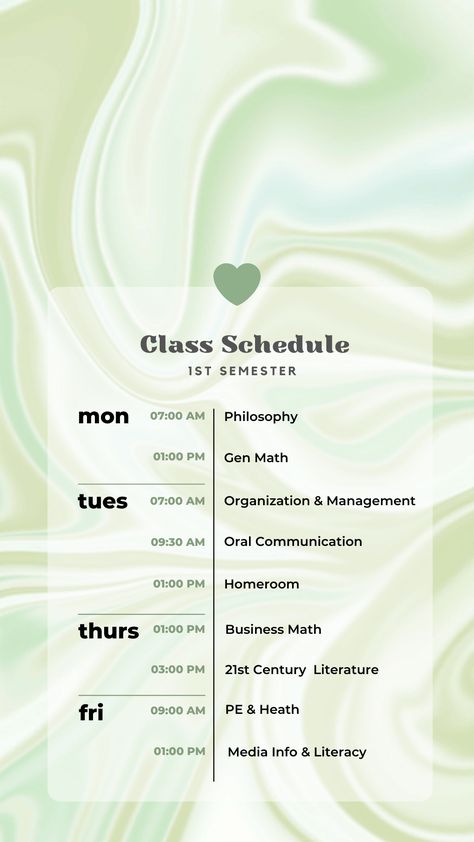 Copy of copy of apple green minimalist schedu Desktop Schedule Wallpaper, Phone Wallpaper Schedule Template, Class Schedule Background, Schedule Background Wallpaper, Minimalist Schedule Template, Background For Schedule, School Schedule Templates Wallpaper, Schedule Design Aesthetic, Class Schedule Layout