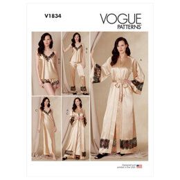 Vogue Patterns | LoveCrafts Page 4 Lingerie Patterns, Tap Pants, Slip Shorts, Pants Sewing Pattern, Vogue Sewing, Vogue Sewing Patterns, Vogue Pattern, Women's Robe, Vogue Patterns