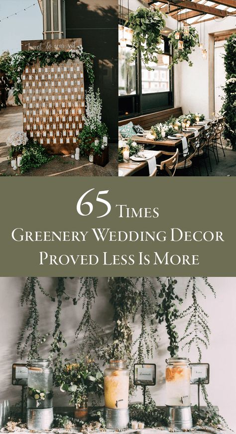 Get inspired by these greenery wedding decor ideas that take your decor to the next level in an unexpected way. Garland Wedding Decor, Green Centerpieces, Greenery Wedding Decor, Colorful Wedding Flowers, Classic Wedding Decorations, Country Wedding Decorations, Wedding Reception Flowers, Wedding Decor Ideas, Spring Wedding Inspiration