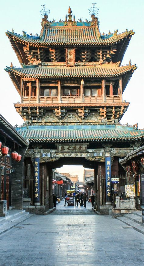 Pingyao Ancient City, European Buildings Architecture, China Architecture Traditional, Ancient Chinese Temple, Pingyao China, Chinese Kingdom, Chinese Architecture Traditional, Traditional Chinese Architecture, Culture Building