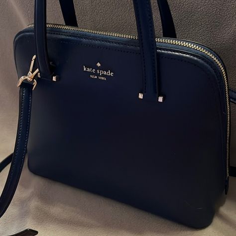 Kate Spade, shoulder Bag, navy blue, never used Luxury Kate Spade Shoulder Bag For Formal Occasions, Navy Blue Purse, Navy Blue Handbags, Navy Blue Bag, Navy Purse, Kate Spade Purse Black, Casual Purse, Navy Bag, Kate Spade Shoulder Bag