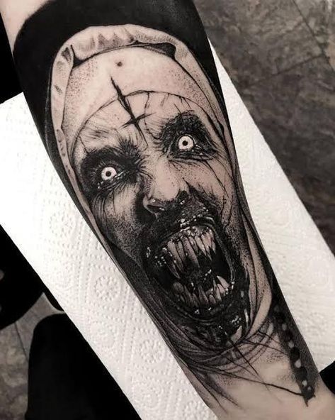 Portrait Tattoo Sleeve, Satanic Tattoos, Memorial Tattoo Ideas, Bio Organic Tattoo, Forearm Tattoo Quotes, Horror Movie Tattoos, Organic Tattoo, Mexican Art Tattoos, Cool Tattoo Drawings