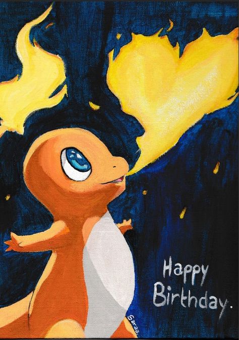 Charmander Canvas Painting, Pokemon Canvas Art, Pokemon Acrylic Painting, Charmander Painting, Charizard Painting, Pokemon Canvas Painting, Pokémon Painting, Colour Sketches, Anime Canvas Painting