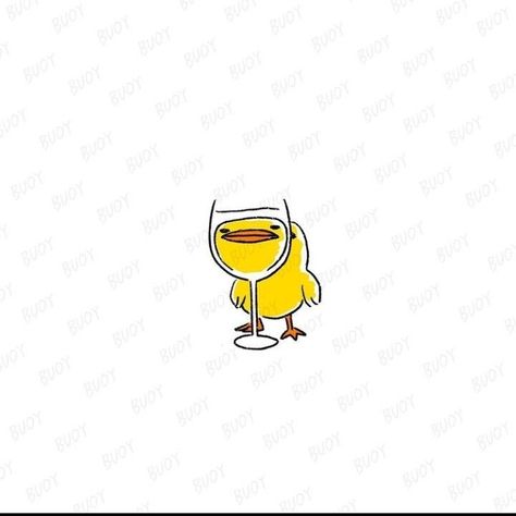 Duck Wine Glass Tattoo, Funny Duck Tattoo, Tiny Duck Tattoo, Animals In Love Drawing, Funny Duck Drawing, Duck Draw, Cute Duck Drawing, Wine Glass Tattoo, Duck Tattoos