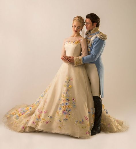 Cinderella Wedding Dress Lily James: Official Disney Cinderella Wedding Dress for Brides | Glamour Cinderella 2015 Wedding Dress, Disney Cinderella Wedding Dress, Cinderella Wedding Dress, Disney Fairytale Wedding Dress, Movie Wedding Dresses, The Young Victoria, Cinderella 2015, Disney Wedding Dresses, White Ball Gowns