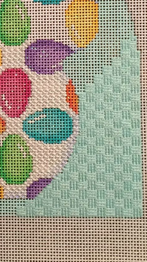 Background stitch Needlepoint Stitches For Flower Petals, Cross Stitch Background, Needlepoint Background Stitches, Tent Stitch, Cross Stitch Fonts, Needlepoint Stitch, Needlepoint Ornaments, Tapestry Kits, Plastic Canvas Stitches