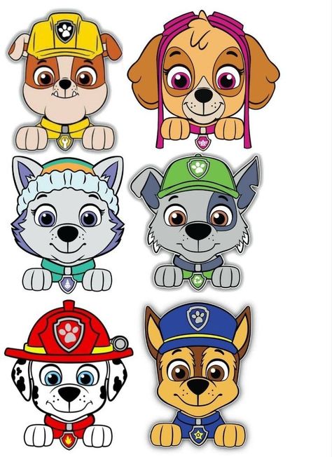 Paw Patrol Christmas Images, Paw Patrol Cutouts, Paw Patrol Template, Paw Patrol Party Ideas, Paw Patrol Theme Party, Paw Patrol Birthday Party Cake, Paw Patrol Cake Topper, Paw Patrol Birthday Decorations, Paw Patrol Stickers