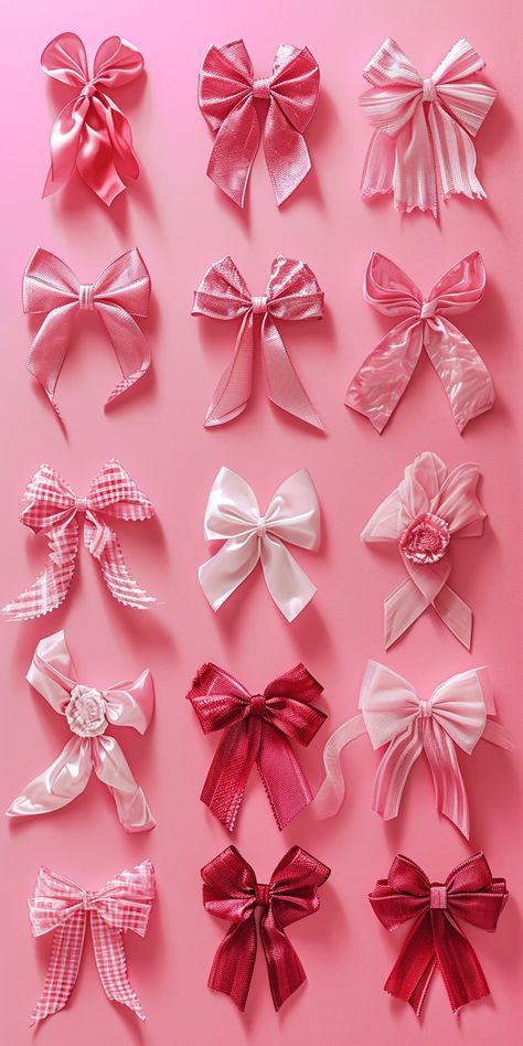 Pink Bows Wallpapers, Pink Bow Christmas Wallpaper, Gift Wallpaper, Bow Trend, Bows Aesthetic, Ribbon Aesthetic, Bow Aesthetic, Fashion Wall Art Printables, Bow Wallpaper Iphone