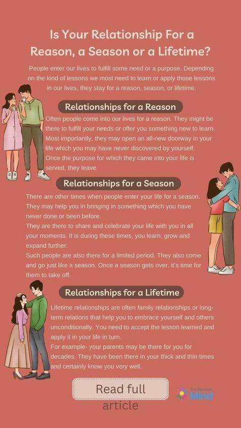 is your relationship for a reason, a season or a lifetime? Reason Season Lifetime Poem, Difficult Relationship Quotes, Stages Of Love, Easy Love Spells, Relationship Lessons, Relationship Therapy, Relationship Questions, How To Improve Relationship, Long Distance Relationship Quotes