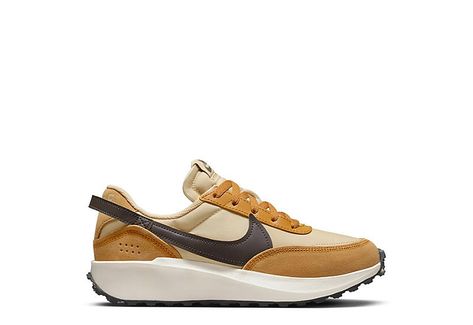 NIKE Womens Waffle Debut Sneaker - BROWN Casual Fall Outfits With Tennis Shoes, Nothing New Shoes, Trending Fall Shoes For Women, Coach Sneakers Outfit For Women, Fall 2024 Sneaker Trends Women, Fall Sneakers 2024 Women, Women’s Tennis Shoes Fall 2024, Fall Fashion Sneakers, Extra Wide Shoes For Women