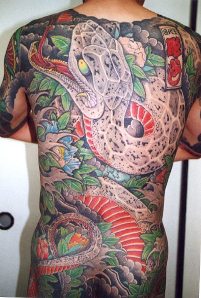 Irezumi Snake, Horiyoshi Iii, Japanese Snake Tattoo, Traditional Japanese Tattoo Designs, Foo Dog Tattoo, Empire Tattoo, Go Work, Yakuza Tattoo, Tiger Tattoo Design