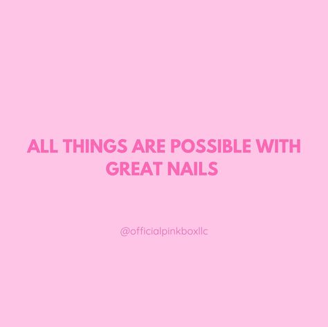 Follow @officialpinkboxllc for cute nails 💅🏾 #pressonnailset #pressonnail #dmvnailartist Pink Nail Quotes, Nail Slogans, Nail Salon Art, Nail Suite, Saloon Decor, Nail Quotes, Salon Art, Pink Quotes, Great Nails