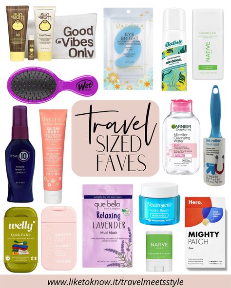 Travel Size Products Target, Best Travel Size Products, Mini Travel Size Products, Toiletries Bag Essentials, Travel Sized Products, Travel Size Products Beauty, Travel Toiletries List, Purse List, Bathroom Restock