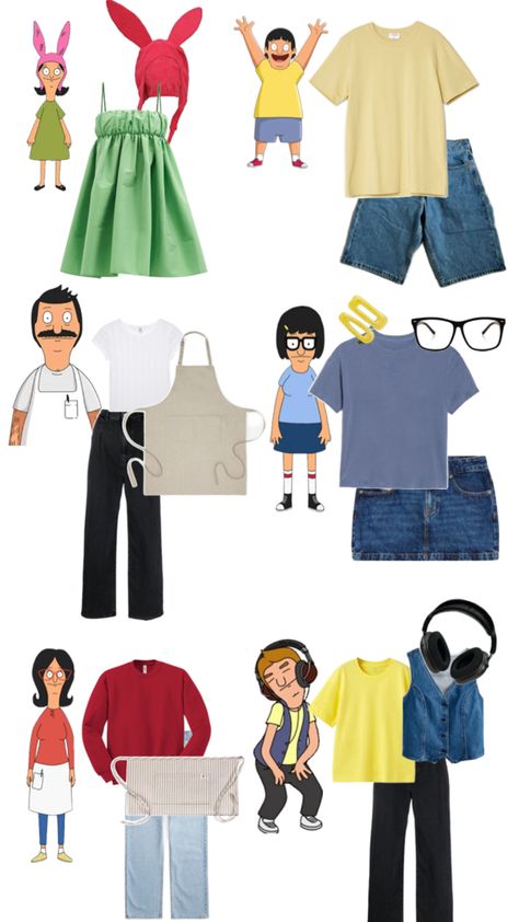 Bobs Burgers Halloween, Bob's Burgers Halloween Costume, Bobs Burgers Costume, Bob's Burgers Halloween, Burger Costume, Easy Funny Halloween Costumes, Bff Halloween Costumes, Cheap Halloween Costumes, Trio Halloween Costumes