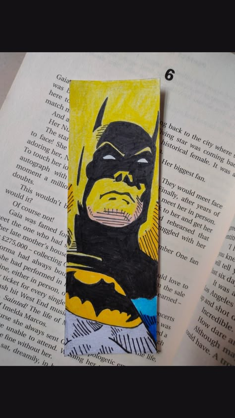 Batman Bookmark Diy, Batman Bookmark, Bookmarks For Boys, Panda Crafts, Drawings For Him, Panda Craft, Bookmark Ideas, Bookmarks For Books, Easy Books