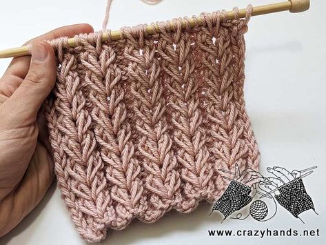 Ribbed 3x2 Knit Stitch Pattern · Crazy Hands Knitting Rib Stitch Knitting, Advanced Knitting, Knitting Stitches Tutorial, Easy Crochet Stitches, Lace Knitting Patterns, Easy Knitting Patterns, How To Purl Knit, Knit Stitch Patterns, Crochet Stitches Patterns