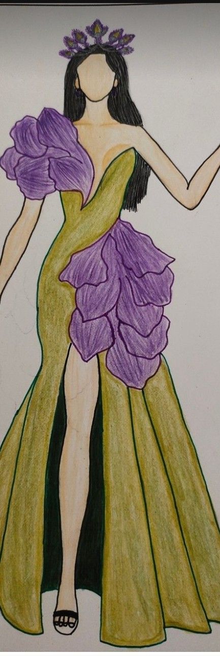 Designer Model Sketch, Fashion Illustration Sketches Dresses Gowns Beautiful, Model Sketch Fashion Dresses, Fashion Model Drawing Illustration, Fashion Figure Drawing Illustrations, Fashion Design Collection Illustration, Designer Dresses Drawing Sketch, Model Dress Drawing, Gown Drawing Sketches