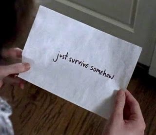 Enid's note to Carl as she deserts Alexandria in episode 602 - "JSS" #thewalkingdead #TWD Twd Jss Tattoo, Just Survive Somehow Tattoo, Twd Tattoo Ideas, Twd Season 6, Twd Tattoo, Just Survive Somehow, Sasha Walking Dead, What Season Am I, Walking Dead Tattoo