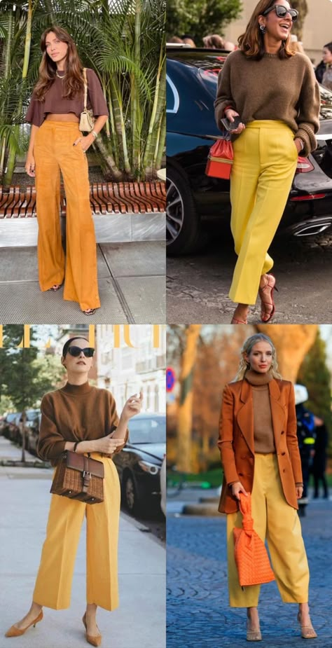 Yellow Pants Outfit, Mustard Yellow Outfit, Mustard Yellow Pants, Preppy Looks, Mustard Pants, Pant Outfits, Color Combos Outfit, Teacher Fashion, Autumn Girl