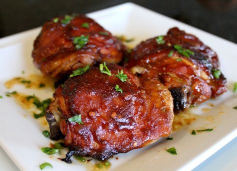 Blood Orance and Chocolate Chicken Chicken Wings Crockpot, Oven Roasted Chicken, Barbeque Sauce, Summer Food, Apple Butter, Pork Ribs, Barbecue Sauce, Oven Roast, Poultry Recipes