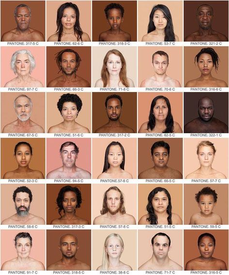 Pantone Chart, Skin Tone Chart, Human Skin Color, Pantone Color Chart, Clay Color, Skin Color Palette, Colors For Skin Tone, Female Photographers, Photo Series