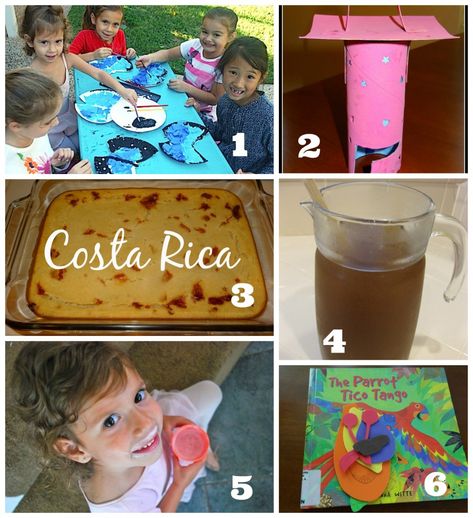 Costa Rica Activities and Ideas - Around the World Summer Camp {All Things Kids} - Alldonemonkey.com Around The World Summer Camp, Summer Camp Ideas, Costa Rica Activities, Costa Rica Art, Summer Camp Themes, Around The World Theme, Summer Day Camp, Learning Spanish For Kids, World Thinking Day