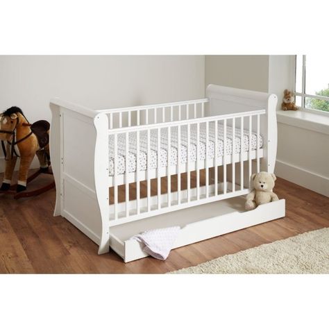 Rainbow Theme Nursery, Sleigh Cot Bed, Sleigh Cot, Bed With Underbed, Kids Daybed, Bed With Drawer, Underbed Storage Drawers, Daybed With Drawers, Baby Furniture Sets