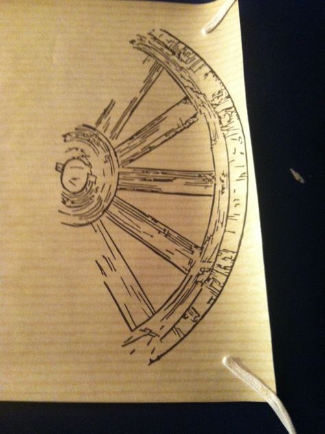 Wagon Wheel Tattoo, Caroline Tattoo, Carolina Tattoo, North Carolina Tattoo, Chariot Tarot, The Chariot Tarot, Wheel Tattoo, Wheel Pose, Fairy Drawings