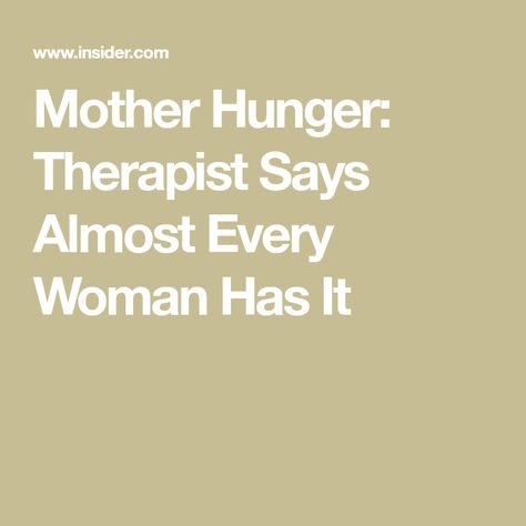 Mother Hunger: Therapist Says Almost Every Woman Has It Mother Hunger, Attachment Theory, Emotionally Unavailable, Her. Book, Eating Habits, Mothers Love, Every Woman, Counseling, Signs