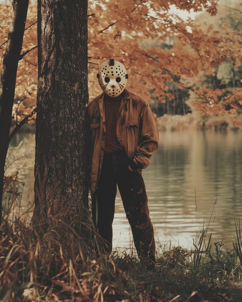 When your love language is machetes ❤️ Happy Friday the 13th! 🔪 . . . #fridaythe13th #jasonvoorhees #spookyseason #fallvibes #halloweeneveryday #horrorhumor #aiartcommunity #hauntedhumor #horrorcouple #photoshoot #horrorcommunity #matchmyfreak Happy Friday The 13th, Halloween Everyday, Halloween 1, Love Language, Jason Voorhees, Friday The 13th, When You Love, Love Languages, Fall Vibes