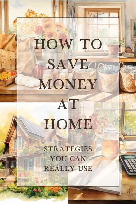 Ready to transform your home into a haven of savings? Check out these easy ways to save money at home, including smart shopping and energy-saving tricks. Start your journey to a more frugal, fulfilling lifestyle today Saving Methods, Happy Homemaking, Easy Ways To Save Money, Cottagecore Living, Saving Money Frugal Living, Money Saving Methods, Housekeeping Tips, Living Simply, Money Frugal