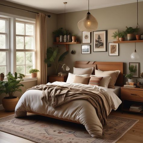 Bedroom Ideas Lighting, Brussels Apartment, Plants Shelves, Shelves With Books, Plants And Books, Ivy Room, Photography House, California Life, Cozy Bedroom Ideas