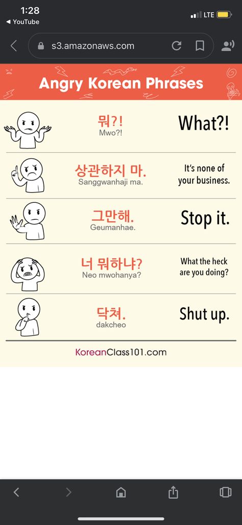 Shut Up In Korean, Korean Vocabulary, Korean Phrases, Korean Language Learning, Korean Words, How To Say, Learn Korean, Foreign Languages, Stop It