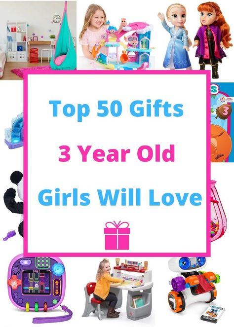 Gifts for Girls Age 3! Popular gift ideas for 3 yr old girls. Top presents for a girl on her third birthday or Christmas! #giftideas #giftsforgirls Affordable Christmas Gifts, Birthday Presents For Girls, 2nd Birthday Gifts, Non Toy Gifts, Toddler Girl Gifts, Girl 2nd Birthday, Presents For Girls, Girls Top, Old Christmas