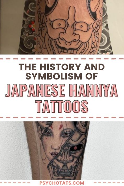 From ancient Japanese folklore to a modern symbol of strength and transformation, the Hannya mask has a rich history to uncover. Join us as we delve into the world of Hannya tattoos, exploring their origins, significance in Japanese culture, and the intricate artistry behind these captivating designs. Oni Mask Tattoo Women, Henya Masks Tattoo, Japanese Folklore Tattoo, Hannya Mask Tattoo Woman, Oni Mask Meaning, Traditional Japanese Mask Tattoo, Modern Japanese Tattoo Designs, Japanese Mask Meaning, Japanese Hannya Mask Tattoo Design