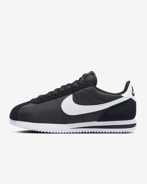 Nike Cortez Outfit, Nike Cortez Black, Cortez Nike, Nike Cortez Women, Nike Cortez Shoes, Cortez Shoes, Classic Cortez, Tenis Nike, Mens Shoes Black