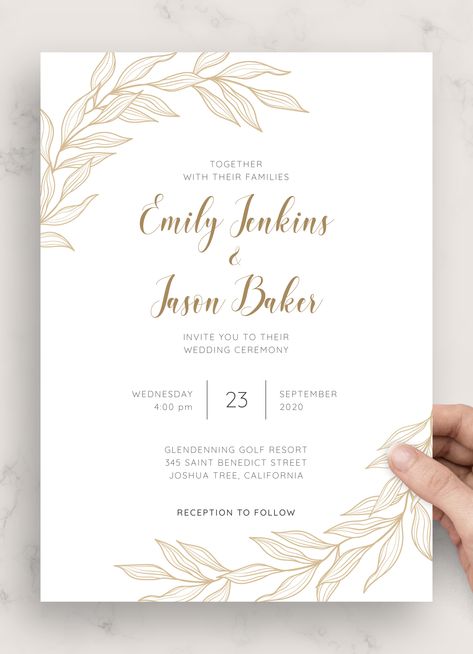 How To Make Wedding Cards, Invitation Card Inspiration, Weeding Inventions Card Aesthetic, Wedding Reception Card Invitation, Weeding Inventions Cards Design Template, Simple Invitation Card Design, Simple Wedding Card Design, Reception Card Design, Simple Wedding Invitations Elegant