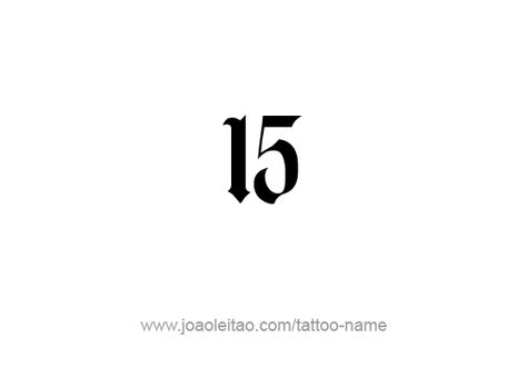 15 Tattoo Number Fonts, Number 15 Tattoo Ideas, 15 Number Tattoo, 15 Number Design, 15 Tattoo Number, Tattoo Numero, Number Tattoo Fonts, 15 Number, Top Free Fonts