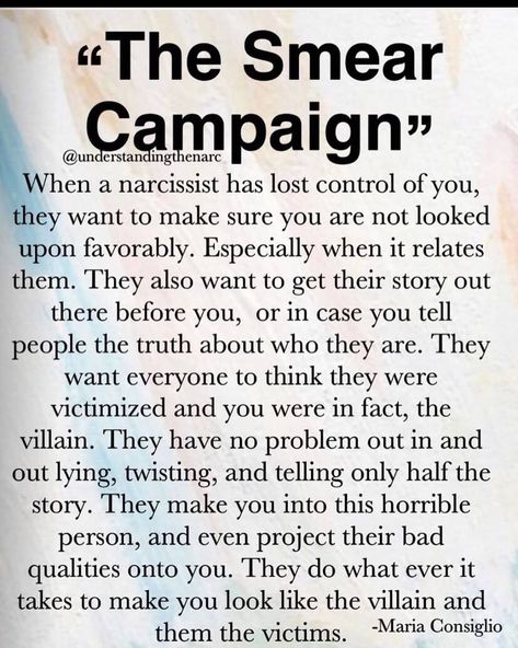 Smear Campaign, Empowered Empath, Narcissistic Family, Narcissism Quotes, Narcissism Relationships, Big Bertha, Narcissistic People, Narcissistic Mother, Narcissistic Behavior