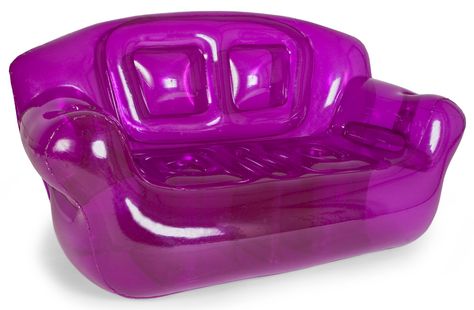 inflatable couch - Google Search Blow Up Furniture, Tropical 2000s, Inflatable Couch, Purple Couch, Pastel Bedding, Inflatable Furniture, Inflatable Sofa, White Appliances, Pool Floats