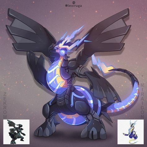 ✨New Pok�émon Fusion✨ Zekrom and Miraidon (Swipe to see more details, Shiny forms and painting process) 1-Regular Form 2-Shiny Miraidon… | Instagram Pokemon Miraidon, Pokémon Dragon, Fantasy Pokemon, Pokemon Mix, Rayquaza Pokemon, Pokemon Fusions, Lucario Pokemon, Pokemon Game Characters, Pokemon Dragon