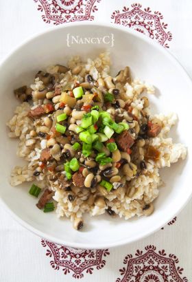 Hoppin John @ NancyC Hoppin John Recipe, Blackeyed Peas, Hoppin John, Southern Dishes, New Year's Day, Black Eyed, Black Eyed Peas, Good Health, Lunches And Dinners