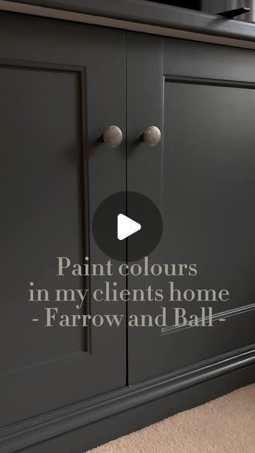 Katherine Jane Channell on Instagram: "Colours in my clients house 🎨

Lots of lovely warm cosy hues to bring depth. All @farrowandball paints 🖌️

Which one is your favourite?

#farrowandball #notanad #cosycolours #paint #paintcolours #farrowandballpaint #farrowandballrailings #londonstone #homeinterior #homeinterioruk #interior #interiordesign #interiordesigner" Farrow Ball Off Black, Tanners Brown Farrow And Ball Kitchen, Broccoli Brown Farrow And Ball, Hopper Head Farrow And Ball, Off Black Farrow And Ball, Railings Farrow And Ball, Farrow And Ball Off Black, Farrow And Ball Kitchen, Farrow And Ball Paint