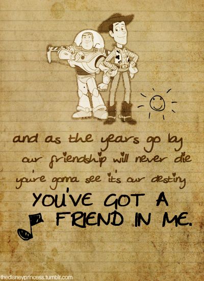 Buzz and Woody :) Animation Disney, 25th Quotes, Film Disney, Quotes Disney, Trendy Quotes, To Infinity And Beyond, Visual Statements, Disney Quotes, Best Friend Quotes