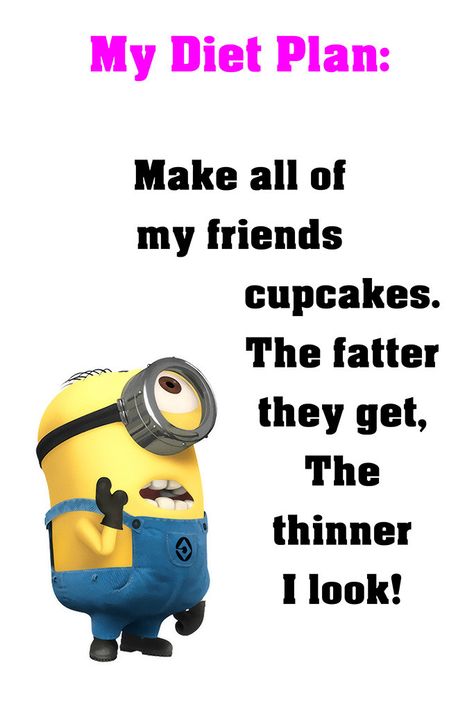 Diet Plan Poster Funny Diet Quotes, Minion Humor, Funny Minion Pictures, Funny Minion Memes, Minion Memes, Goofy Things, Minion Pictures, Minion Jokes, Fast Life