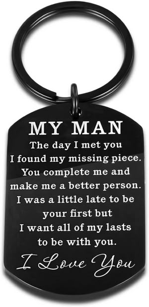 ��SALE�� My Man Keychain I Love You Gift|Key Chain – Shop Premium Gifts To Give A Boyfriend, What To Give To Your Boyfriend On His Birthday, Because I Love You Gifts For Him, I Appreciate You Gifts For Him, This Is For You My Love, Gift Ideas For First Anniversary For Him, One Year Of Relationship, Perfect Gifts For Boyfriend Birthday, Sweet Words For Husband