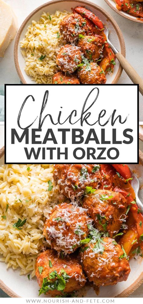 Basil Chicken Meatballs, Macro Friendly Recipes For Picky Eaters, Macro Friendly Meatball Recipes, Kid Friendly Weeknight Meals, Picky Eater Meal Prep, Fertility Dinner Recipes, Weeknight Meals For Two, Macro Dinner Recipes, Macro Friendly Dinner Recipes