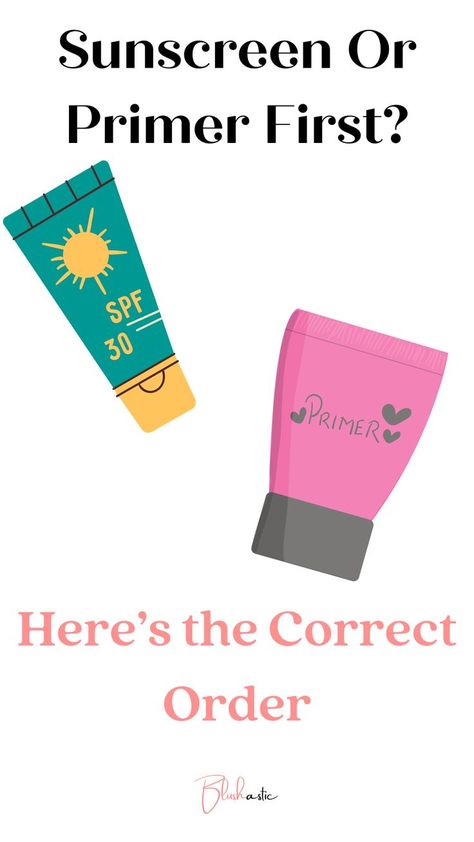 The age-old debate of applying sunscreen or primer first has a verdict finally. The perennial question burning the skincare wizards appears to give them relief today. Do you know how? Well, you get to know that soon. The correct order of makeup application drives all the difference. Here, we will demystify the eternal dilemma of applying Sunscreen Or Primer First. Sunscreen Before Or After Makeup, Primer Or Sunscreen First, When To Apply Sunscreen On Face, Order Of Makeup Application, Order Of Makeup, Chanel Primer, Sunscreen Primer, Order To Apply Makeup, Best Makeup Primer